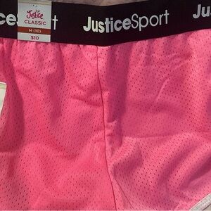 Justice Sport Vibrant Pink Mesh Shorts